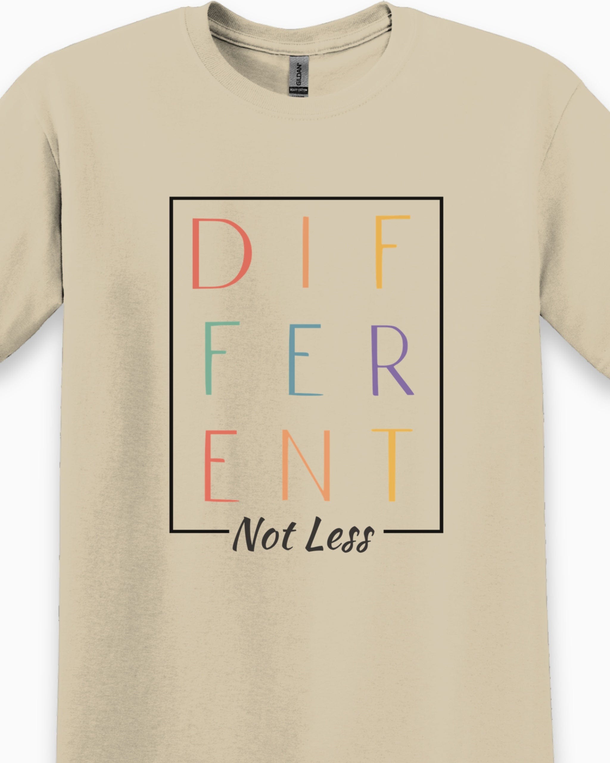 Different Not Less Tee-Neurodiversity, ADHD & Autism Awareness & Acceptance T-Shirt by Daily Bloom