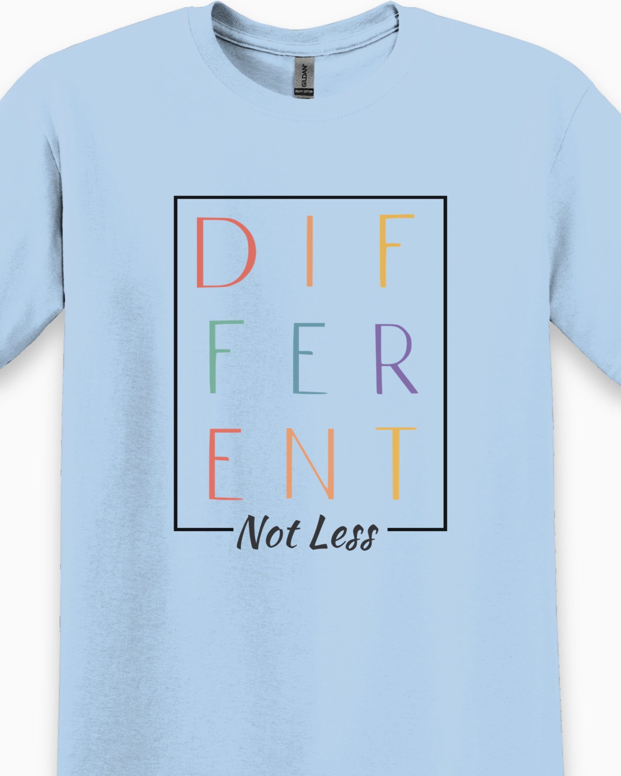 Different Not Less Tee-Neurodiversity, ADHD & Autism Awareness & Acceptance T-Shirt by Daily Bloom