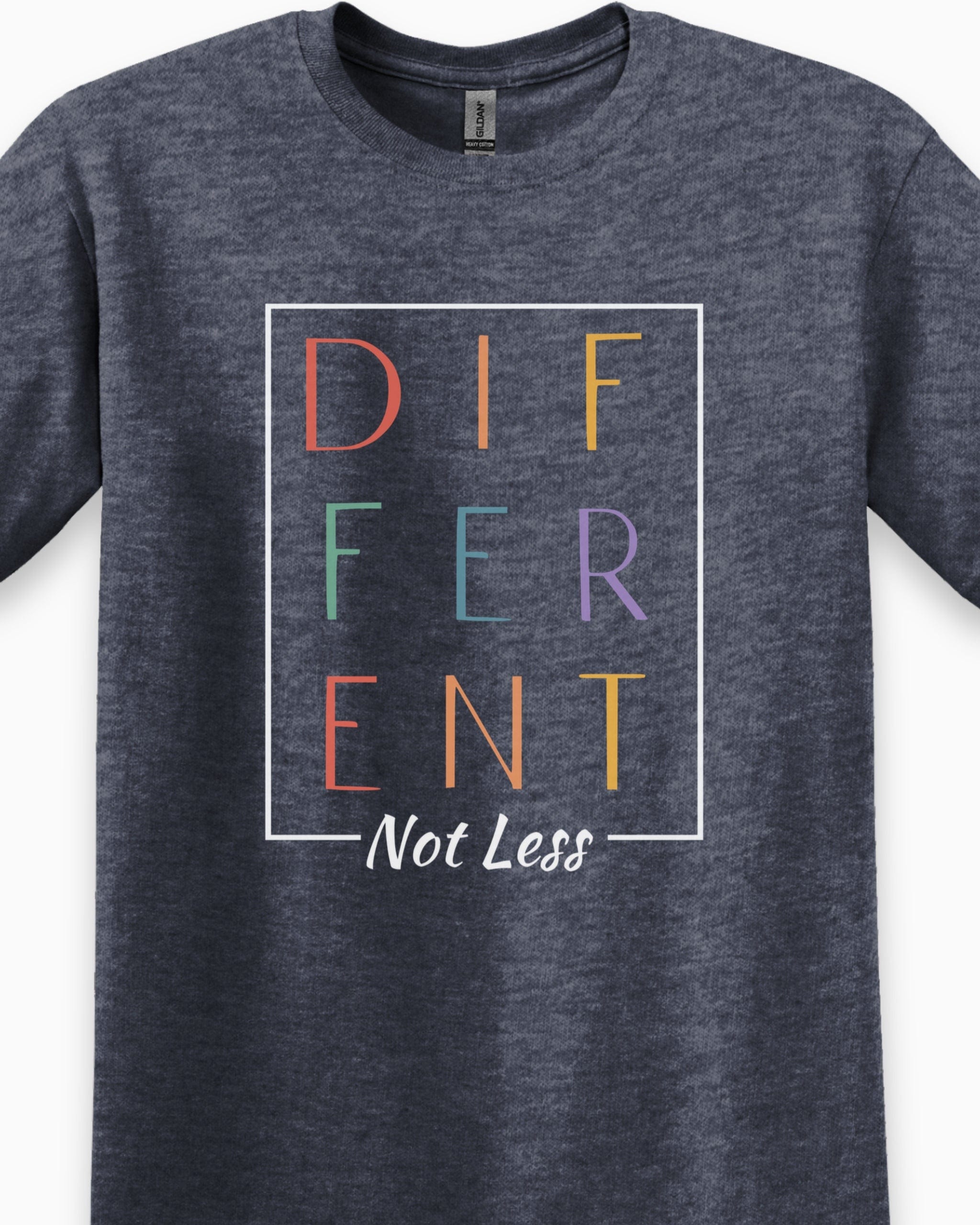 Different Not Less Tee-Neurodiversity, ADHD & Autism Awareness & Acceptance T-Shirt by Daily Bloom
