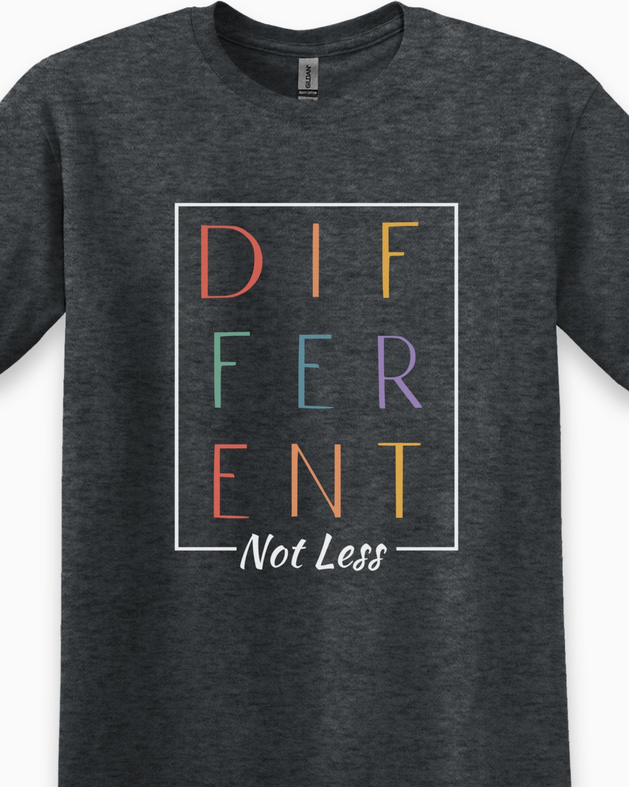 Different Not Less Tee-Neurodiversity, ADHD & Autism Awareness & Acceptance T-Shirt by Daily Bloom