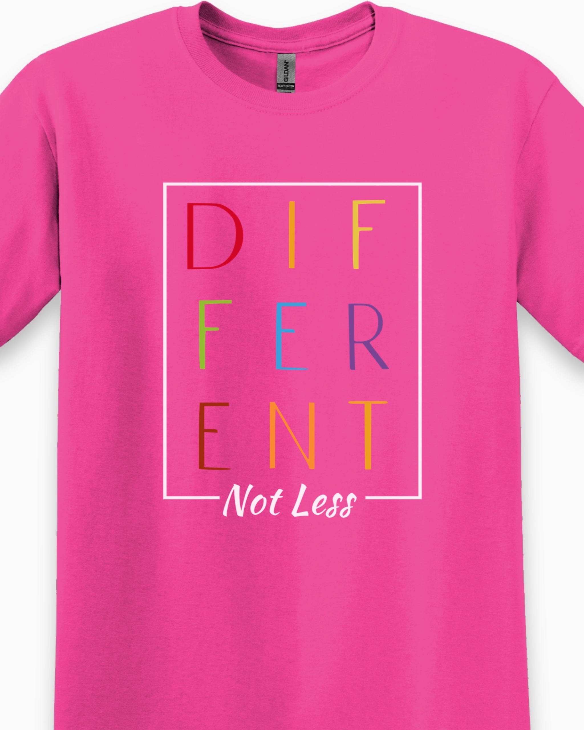 Different Not Less Tee-Neurodiversity, ADHD & Autism Awareness & Acceptance T-Shirt by Daily Bloom
