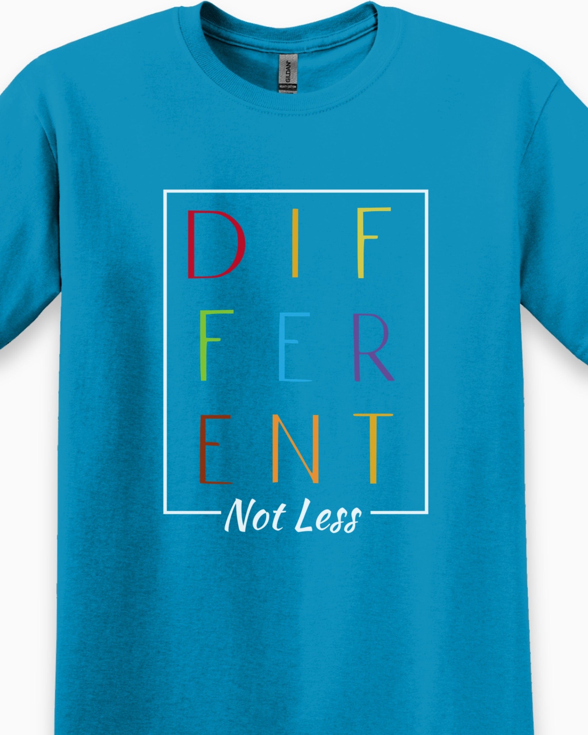 Different Not Less Tee-Neurodiversity, ADHD & Autism Awareness & Acceptance T-Shirt by Daily Bloom