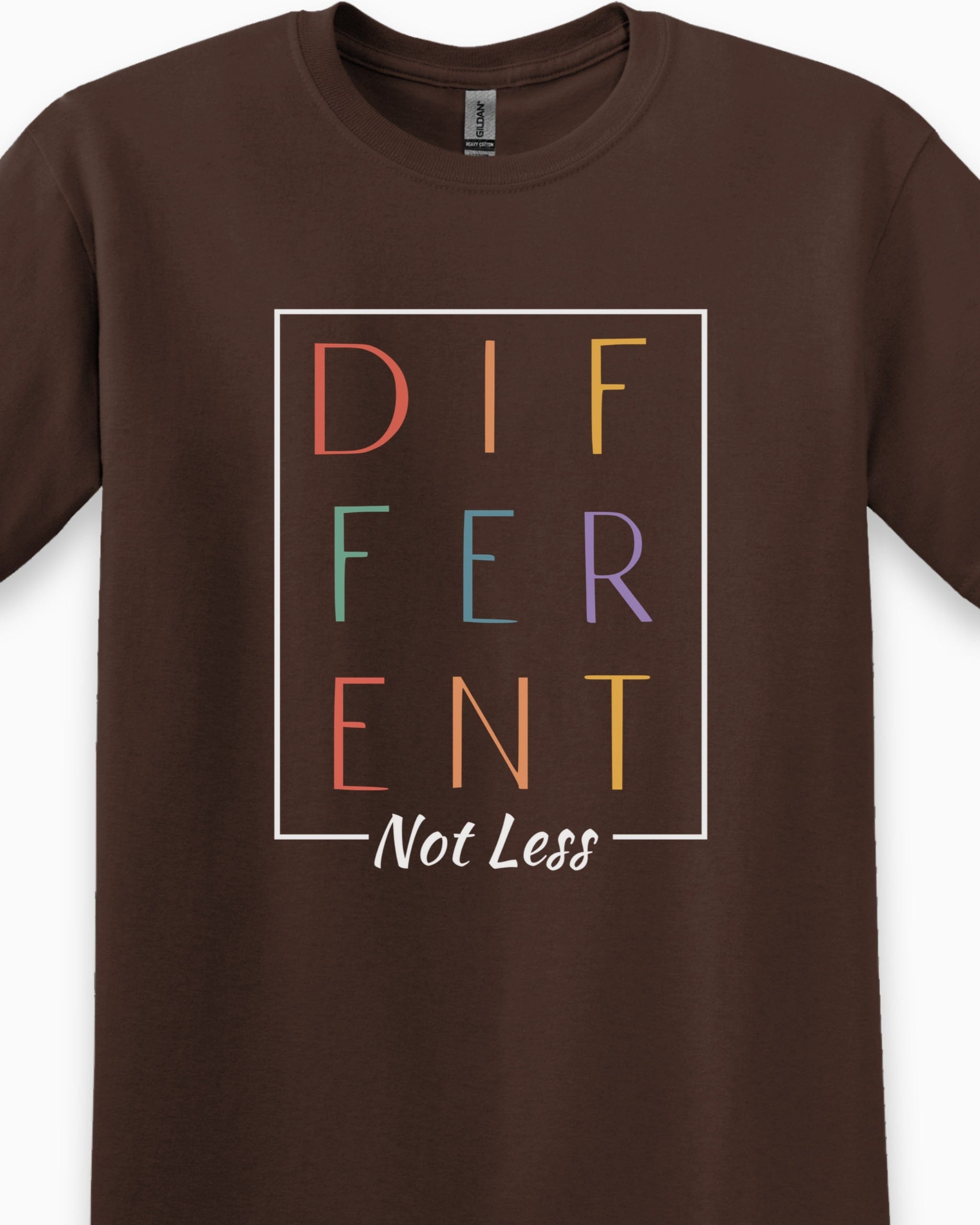 Different Not Less Tee-Neurodiversity, ADHD & Autism Awareness & Acceptance T-Shirt by Daily Bloom