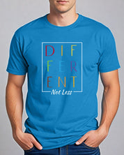 Different Not Less Tee-Neurodiversity, ADHD & Autism Awareness & Acceptance T-Shirt by Daily Bloom