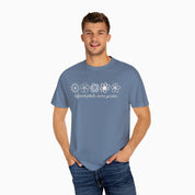 Autism T-Shirt By Daily Bloom Different Petals Same Garden Flower Sketches Comfort Colors Tee
