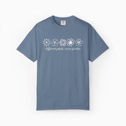 Autism T-Shirt By Daily Bloom Different Petals Same Garden Flower Sketches Comfort Colors Tee Blue Jean / S
