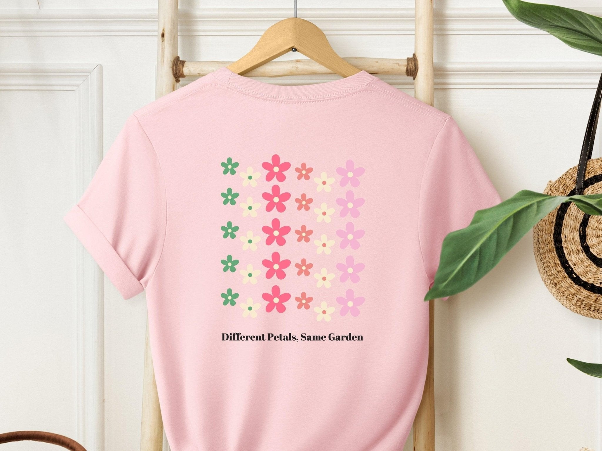 Autism T-Shirt - Different Petals Same Garden Tee w/ Back Print - Daily Bloom