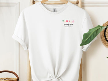 Autism T-Shirt - Different Petals Same Garden Tee w/ Back Print - Daily Bloom