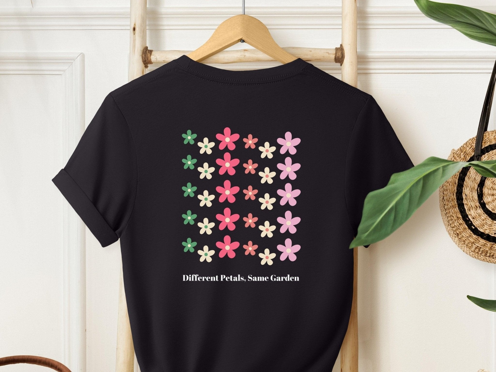 Autism T-Shirt - Different Petals Same Garden Tee w/ Back Print - Daily Bloom