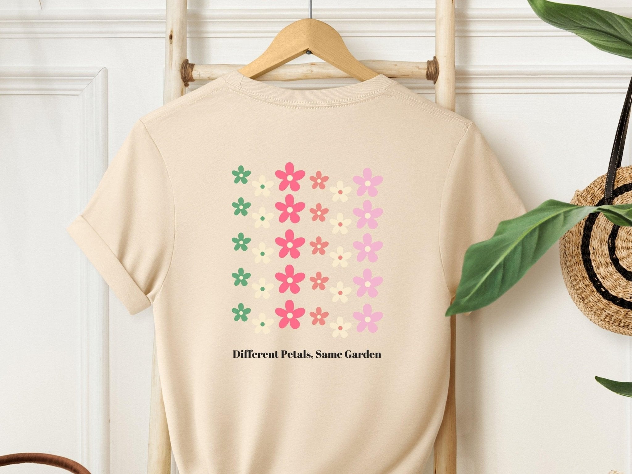 Autism T-Shirt - Different Petals Same Garden Tee w/ Back Print - Daily Bloom