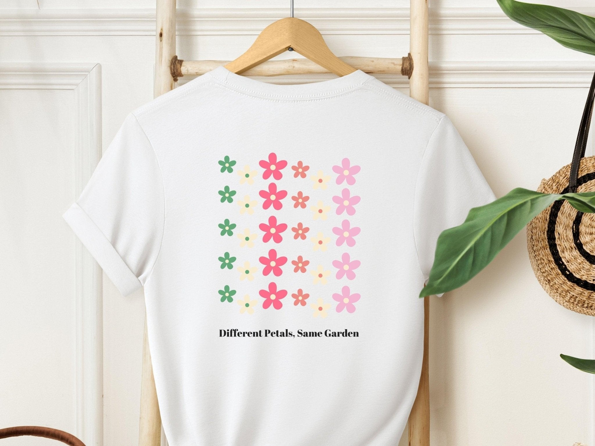 Autism T-Shirt - Different Petals Same Garden Tee w/ Back Print - Daily Bloom