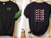 Different Petals Same Garden Tee w/ Back Print-Black-Neurodiversity, ADHD & Autism Awareness & Acceptance T-Shirt by Daily Bloom