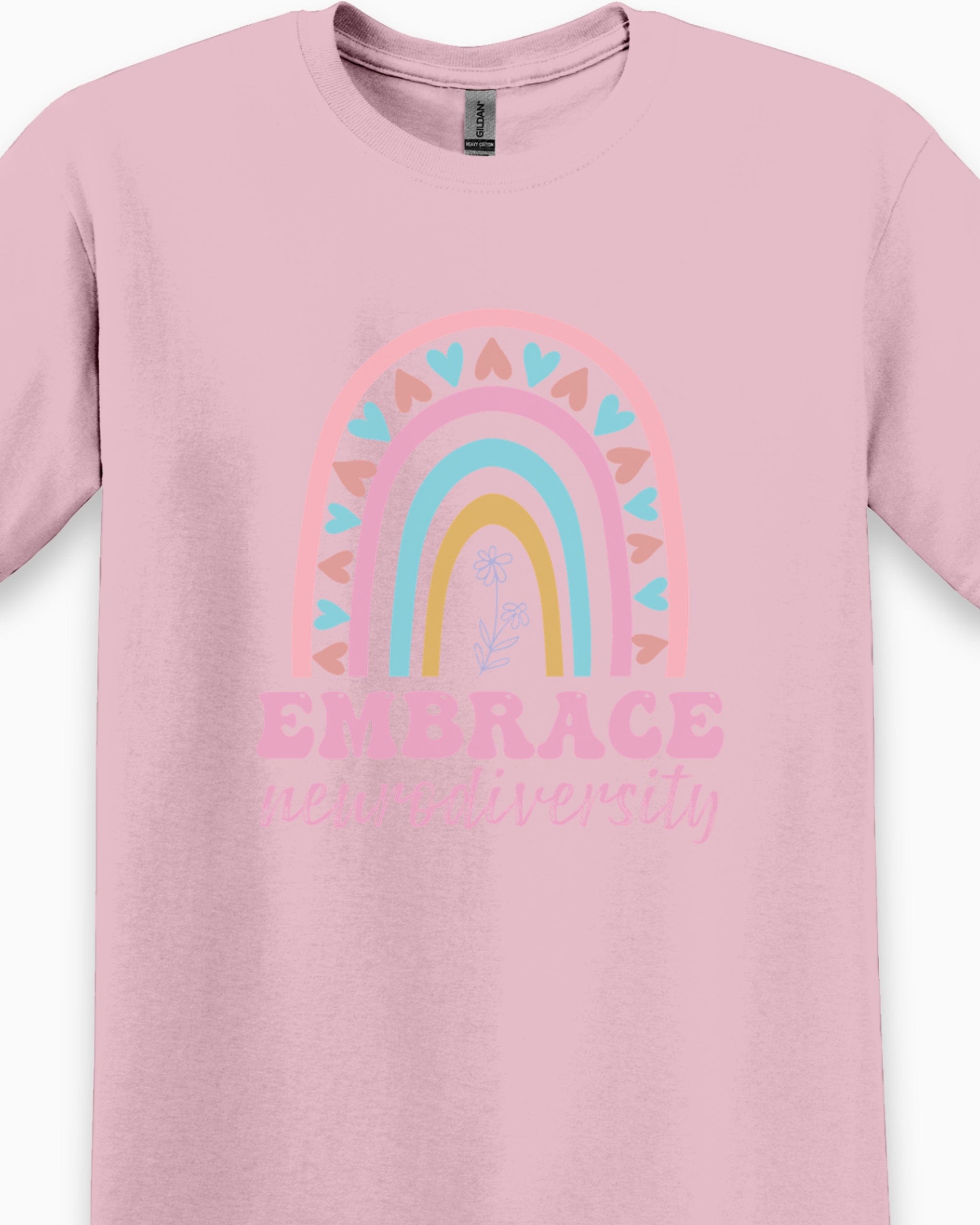 Embrace Neurodiversity Tee-Neurodiversity, ADHD & Autism Awareness & Acceptance T-Shirt by Daily Bloom