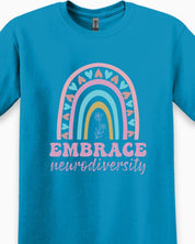 Embrace Neurodiversity Tee-Neurodiversity, ADHD & Autism Awareness & Acceptance T-Shirt by Daily Bloom