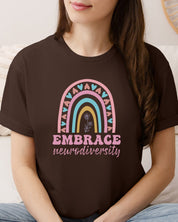Embrace Neurodiversity Tee-Neurodiversity, ADHD & Autism Awareness & Acceptance T-Shirt by Daily Bloom