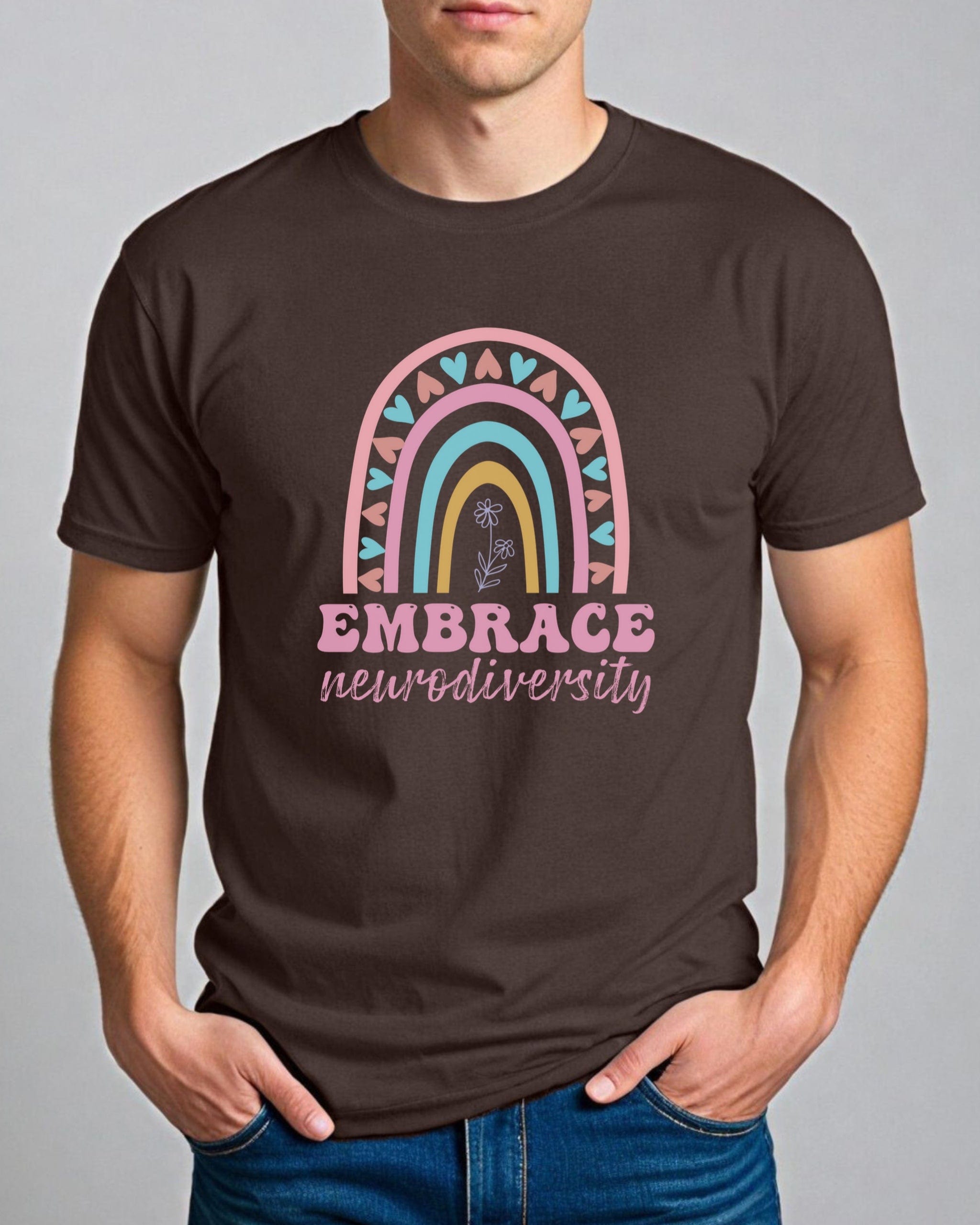 Embrace Neurodiversity Tee-Neurodiversity, ADHD & Autism Awareness & Acceptance T-Shirt by Daily Bloom