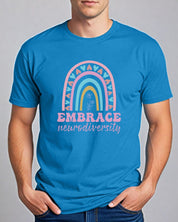 Embrace Neurodiversity Tee-Neurodiversity, ADHD & Autism Awareness & Acceptance T-Shirt by Daily Bloom