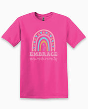 Embrace Neurodiversity Tee-Heliconia-Neurodiversity, ADHD & Autism Awareness & Acceptance T-Shirt by Daily Bloom
