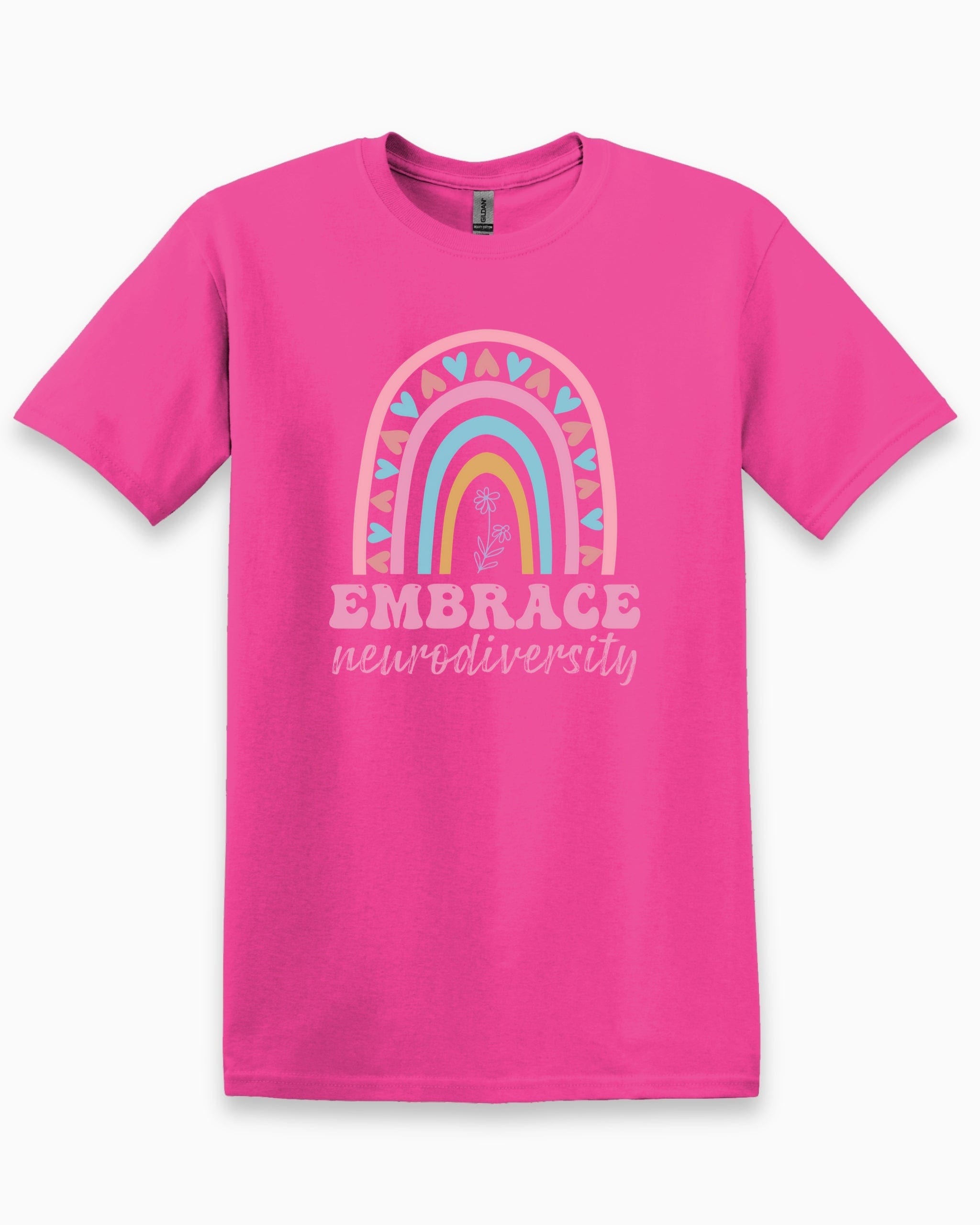 Embrace Neurodiversity Tee-Heliconia-Neurodiversity, ADHD & Autism Awareness & Acceptance T-Shirt by Daily Bloom