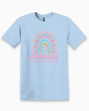 Embrace Neurodiversity Tee-Light Blue-Neurodiversity, ADHD & Autism Awareness & Acceptance T-Shirt by Daily Bloom