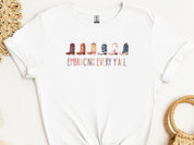 Embracing Every Y'all Tee-White-Neurodiversity, ADHD & Autism Awareness & Acceptance T-Shirt by Daily Bloom