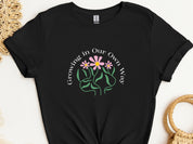 Growing In Our Own Way Tee-Black-Neurodiversity, ADHD & Autism Awareness & Acceptance T-Shirt by Daily Bloom