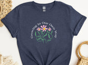 Growing In Our Own Way Tee-Heather Navy-Neurodiversity, ADHD & Autism Awareness & Acceptance T-Shirt by Daily Bloom