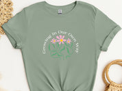Growing In Our Own Way Tee-Sage-Neurodiversity, ADHD & Autism Awareness & Acceptance T-Shirt by Daily Bloom