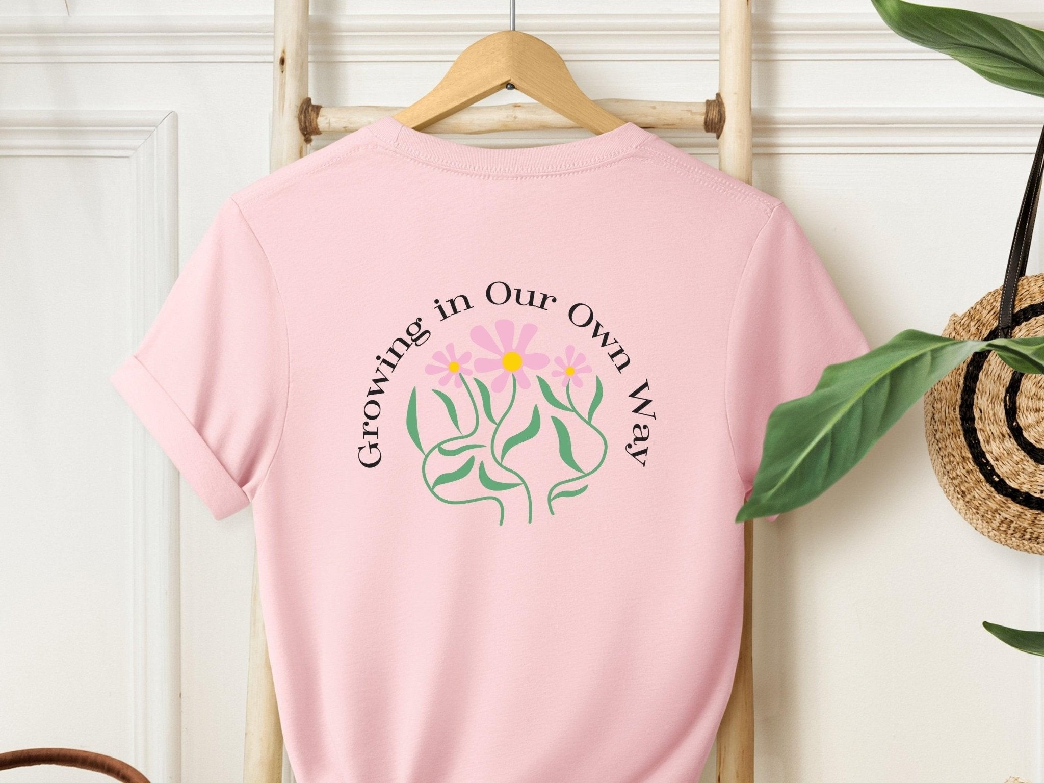 Autism T-Shirt - Growing In Our Own Way Tee w/ Back Print - Daily Bloom