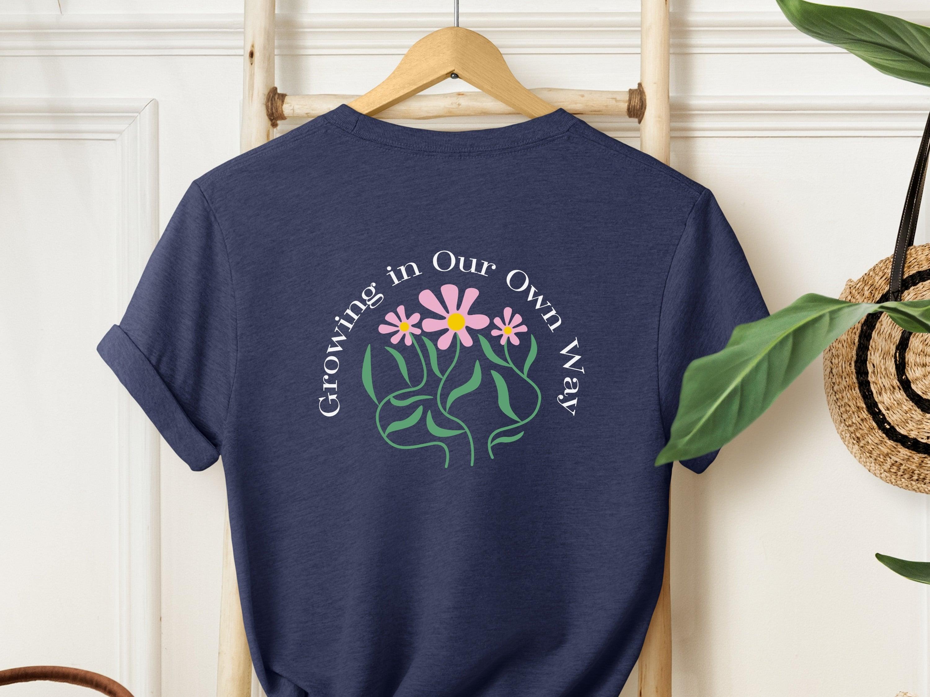  Back Print-Neurodiversity, ADHD & Autism Awareness & Acceptance T-Shirt by Daily Bloom