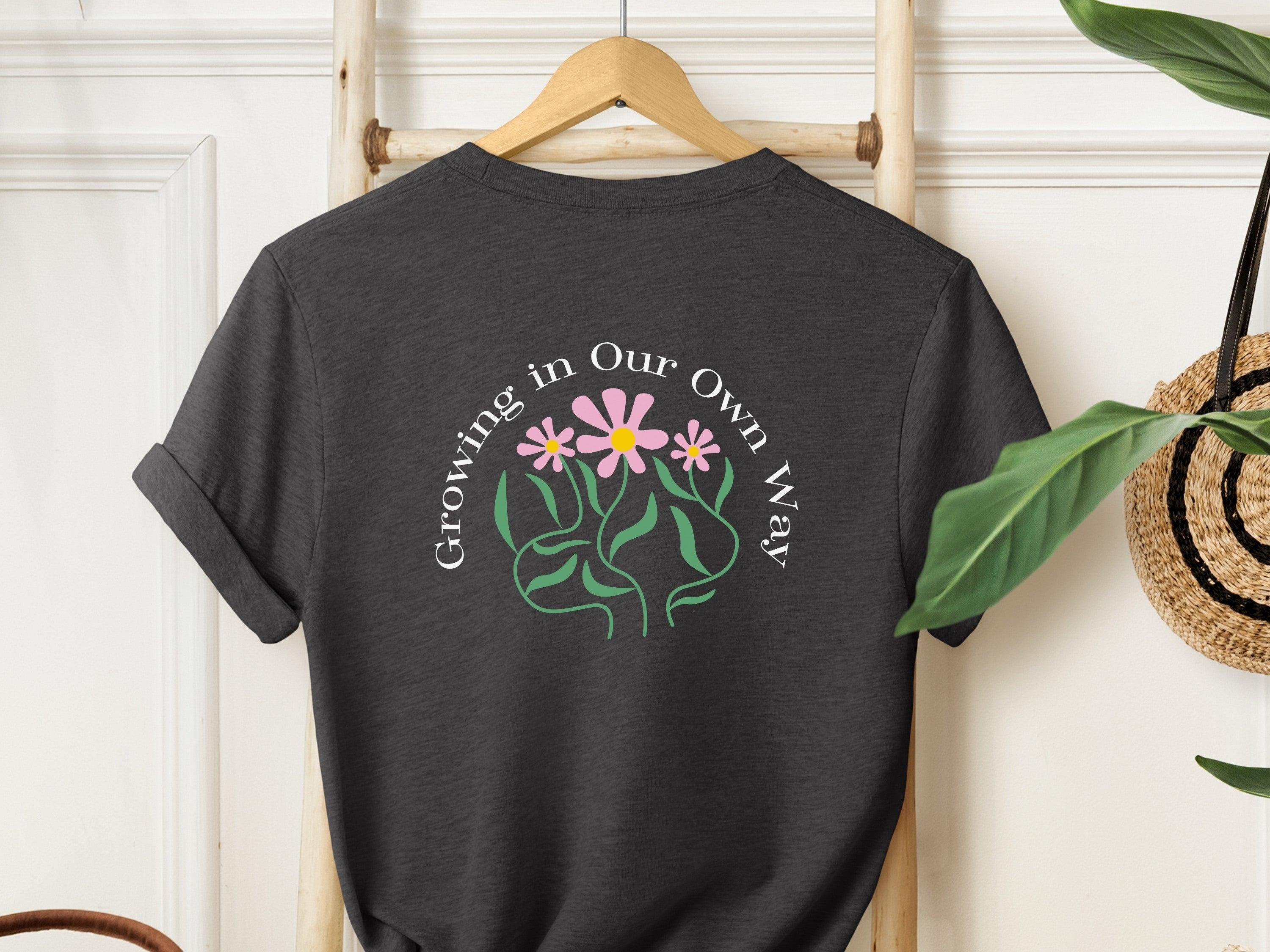  Back Print-Neurodiversity, ADHD & Autism Awareness & Acceptance T-Shirt by Daily Bloom