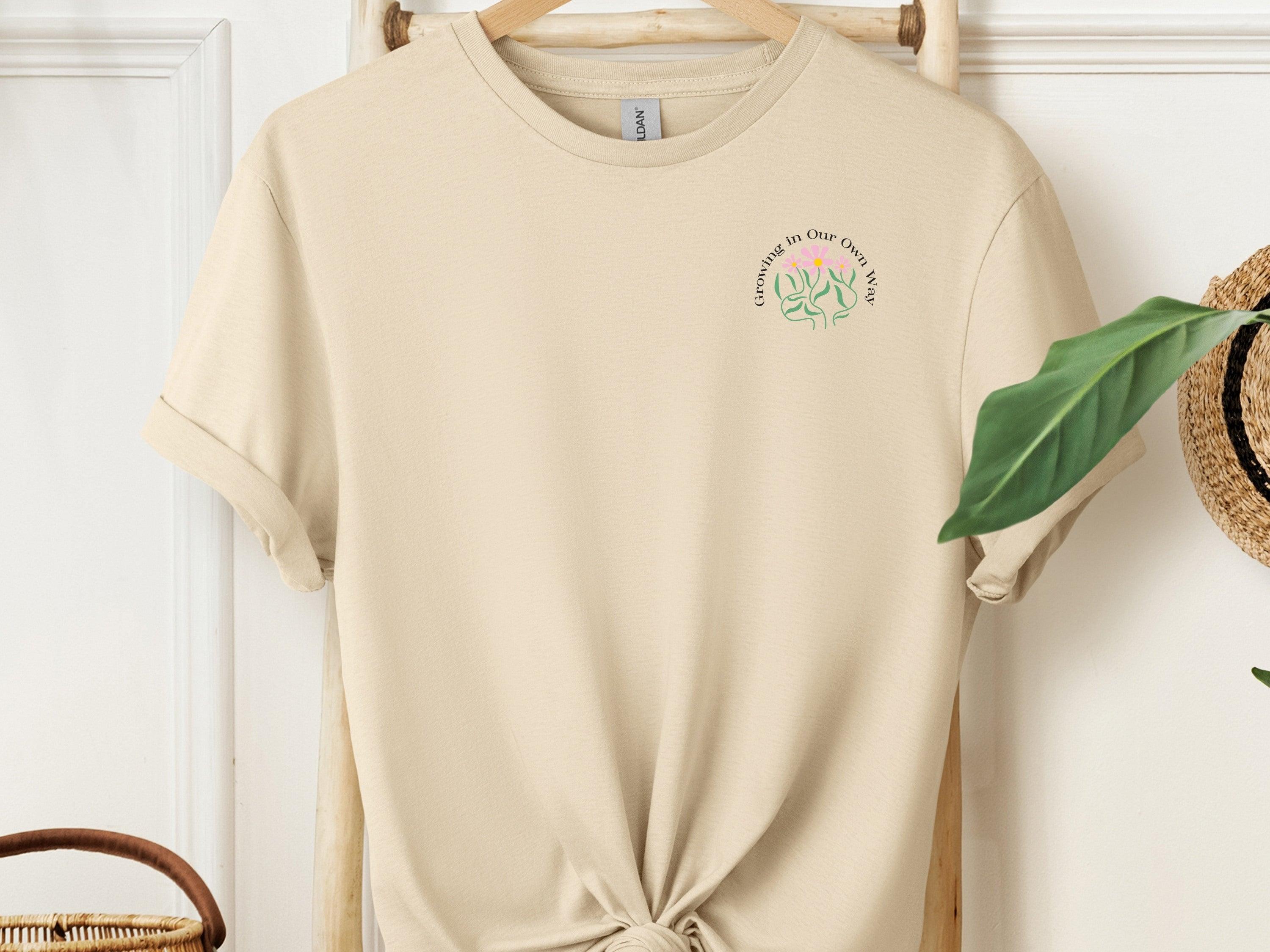  Back Print-Sand-Neurodiversity, ADHD & Autism Awareness & Acceptance T-Shirt by Daily Bloom