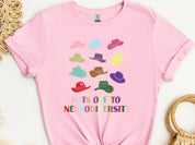 Hats Off to Neurodiversity Tee-Light Pink-Neurodiversity, ADHD & Autism Awareness & Acceptance T-Shirt by Daily Bloom