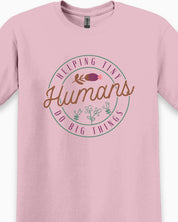 Helping Tiny Humans Do Big Things Tee-Neurodiversity, ADHD & Autism Awareness & Acceptance T-Shirt by Daily Bloom
