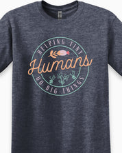 Helping Tiny Humans Do Big Things Tee-Neurodiversity, ADHD & Autism Awareness & Acceptance T-Shirt by Daily Bloom