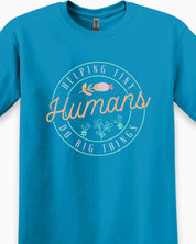 Helping Tiny Humans Do Big Things Tee-Neurodiversity, ADHD & Autism Awareness & Acceptance T-Shirt by Daily Bloom