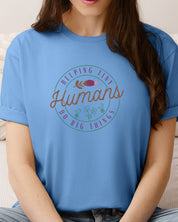 Helping Tiny Humans Do Big Things Tee-Neurodiversity, ADHD & Autism Awareness & Acceptance T-Shirt by Daily Bloom