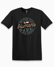 Helping Tiny Humans Do Big Things Tee-Black-Neurodiversity, ADHD & Autism Awareness & Acceptance T-Shirt by Daily Bloom