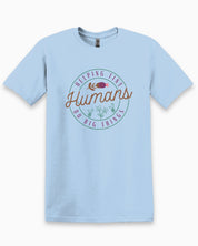 Helping Tiny Humans Do Big Things Tee-Light Blue-Neurodiversity, ADHD & Autism Awareness & Acceptance T-Shirt by Daily Bloom