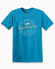 Helping Tiny Humans Do Big Things Tee-Sapphire-Neurodiversity, ADHD & Autism Awareness & Acceptance T-Shirt by Daily Bloom