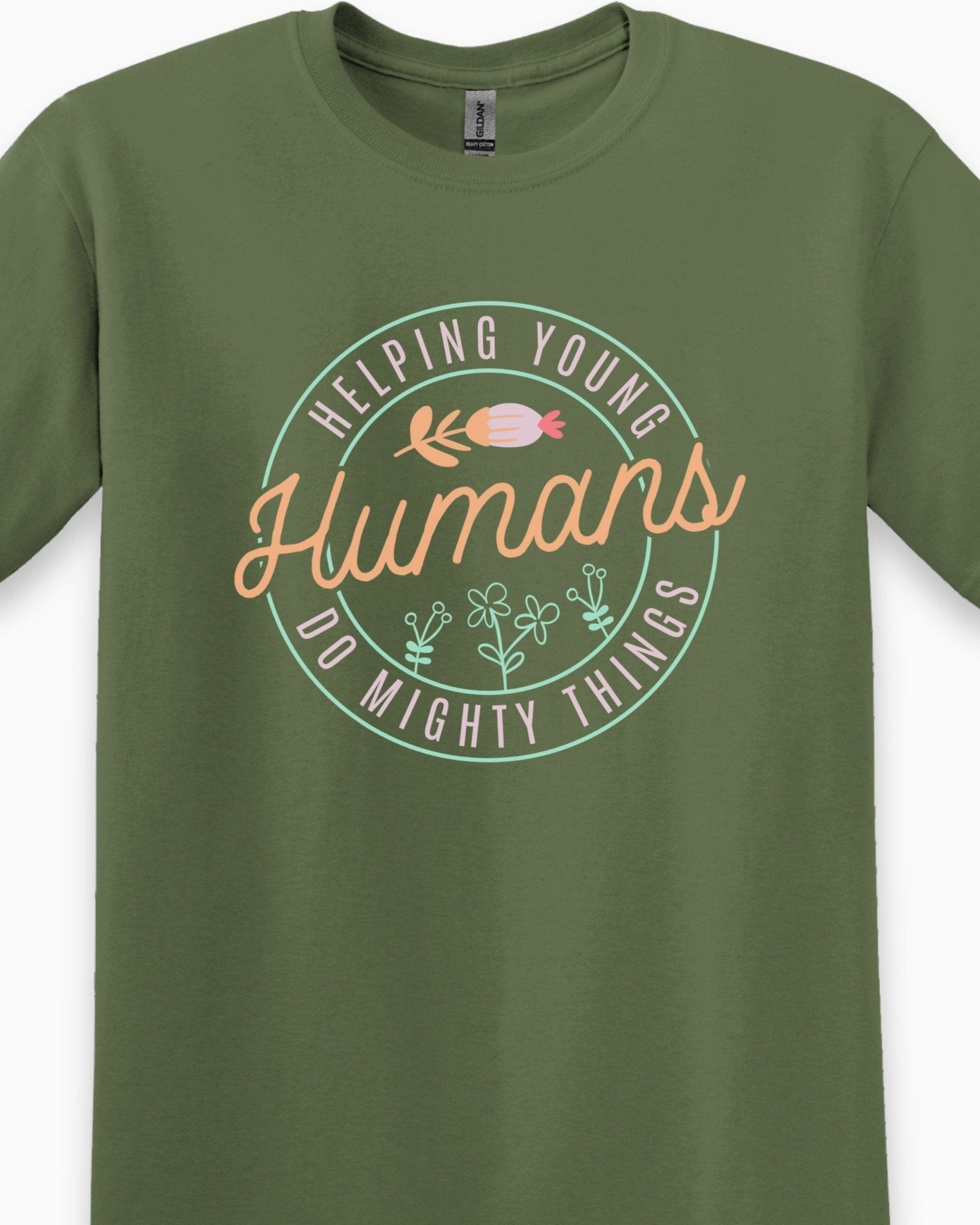 Autism T-Shirt - Helping Young Humans Do Mighty Things Tee - Daily Bloom