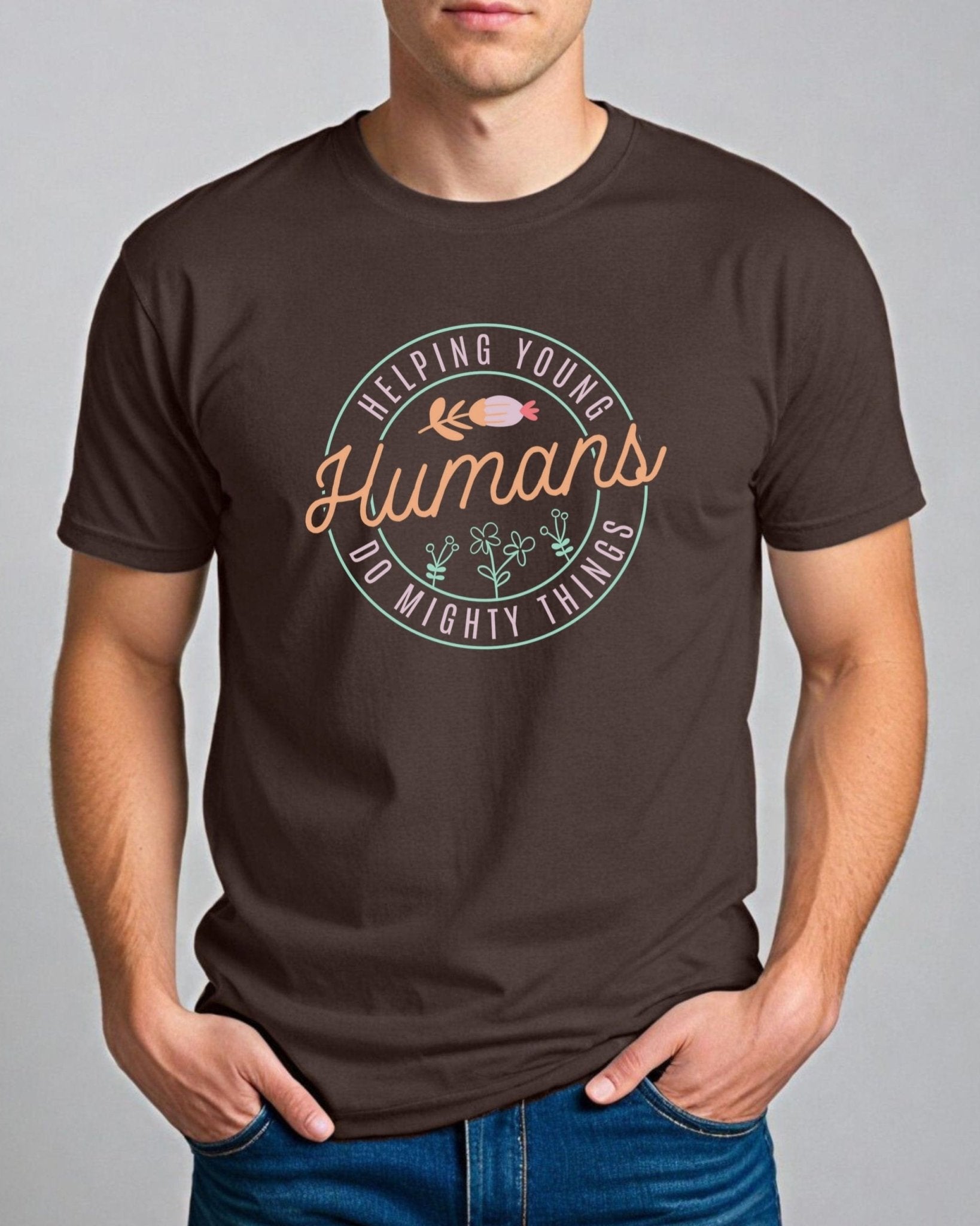 Autism T-Shirt - Helping Young Humans Do Mighty Things Tee - Daily Bloom