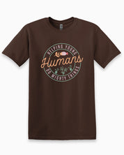 Helping Young Humans Do Mighty Things Tee-Dark Chocolate-Neurodiversity, ADHD & Autism Awareness & Acceptance T-Shirt by Daily Bloom
