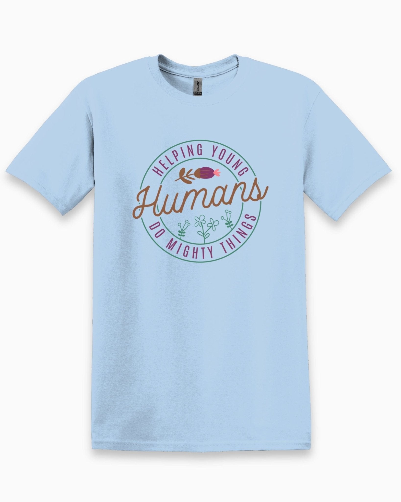 Autism T-Shirt - Helping Young Humans Do Mighty Things Tee - Daily Bloom