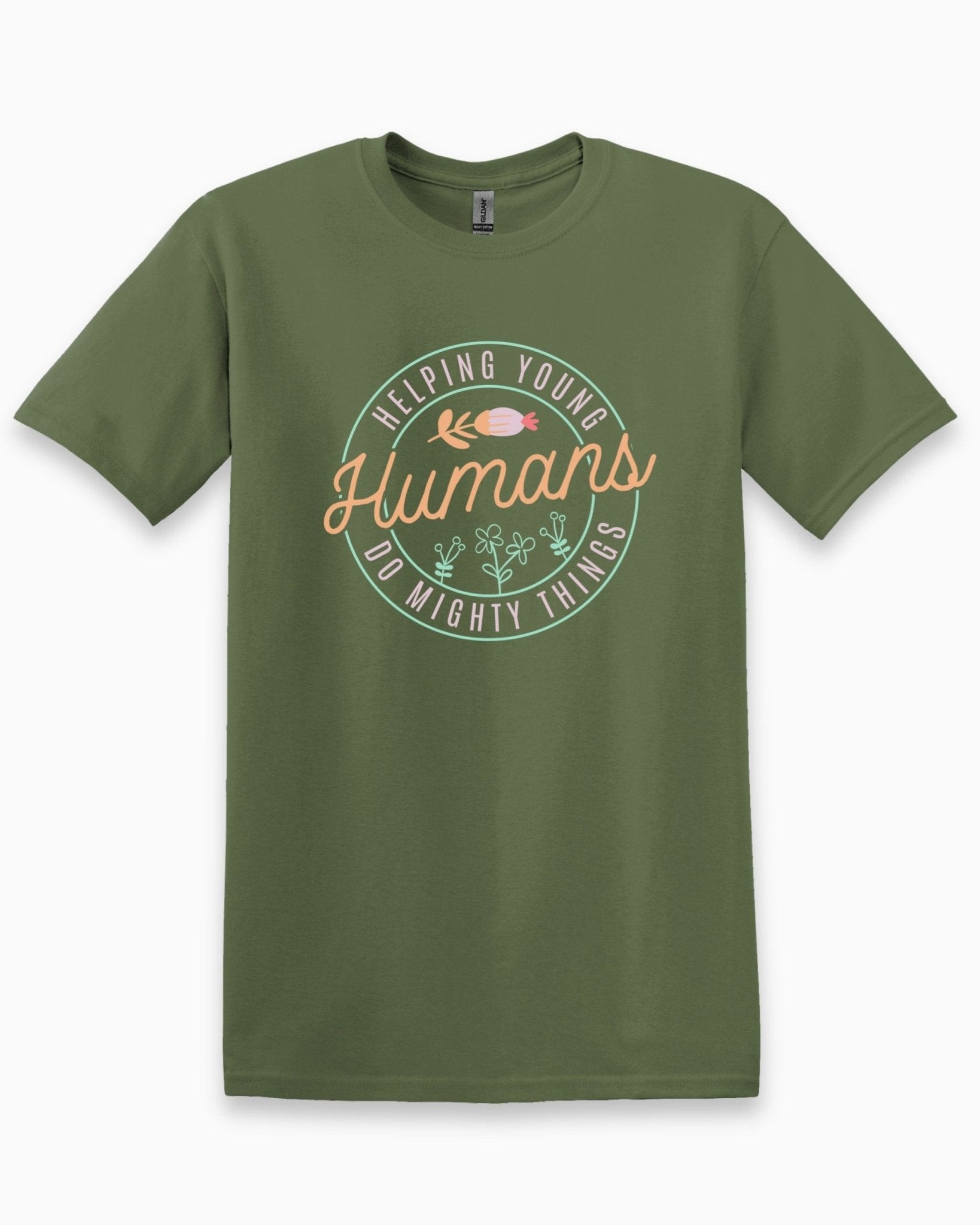 Autism T-Shirt - Helping Young Humans Do Mighty Things Tee - Daily Bloom