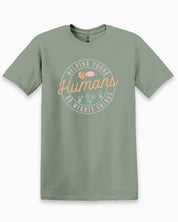 Helping Young Humans Do Mighty Things Tee-Sage-Neurodiversity, ADHD & Autism Awareness & Acceptance T-Shirt by Daily Bloom