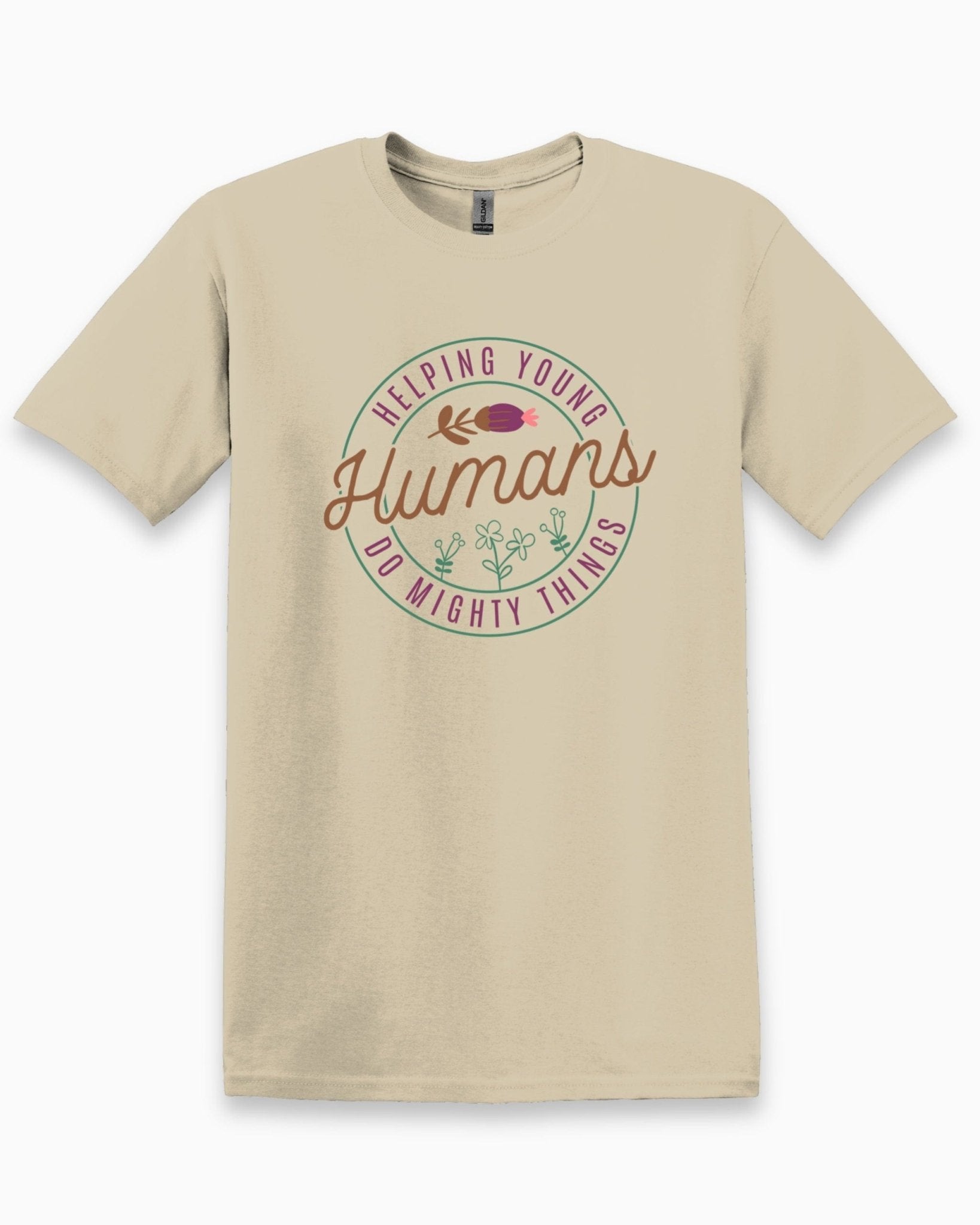Autism T-Shirt - Helping Young Humans Do Mighty Things Tee - Daily Bloom