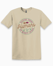 Helping Young Humans Do Mighty Things Tee-Sand-Neurodiversity, ADHD & Autism Awareness & Acceptance T-Shirt by Daily Bloom