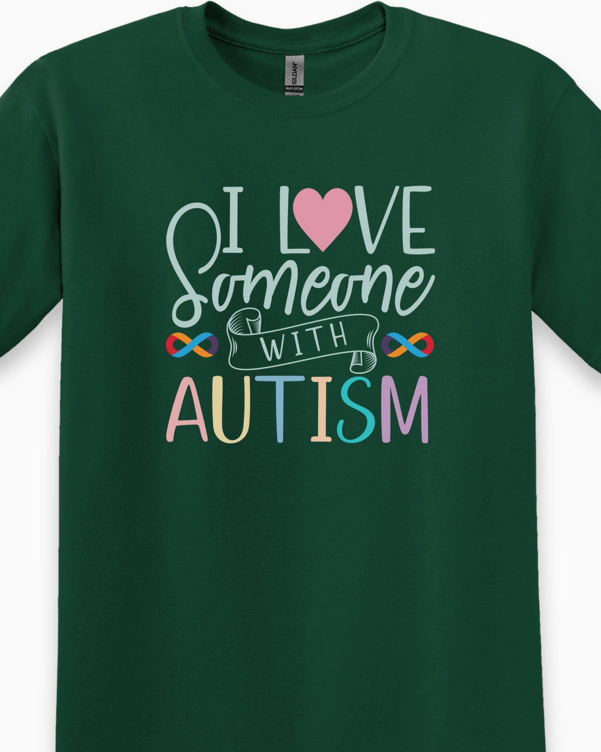I Love Someone With Autism Tee-Neurodiversity, ADHD & Autism Awareness & Acceptance T-Shirt by Daily Bloom