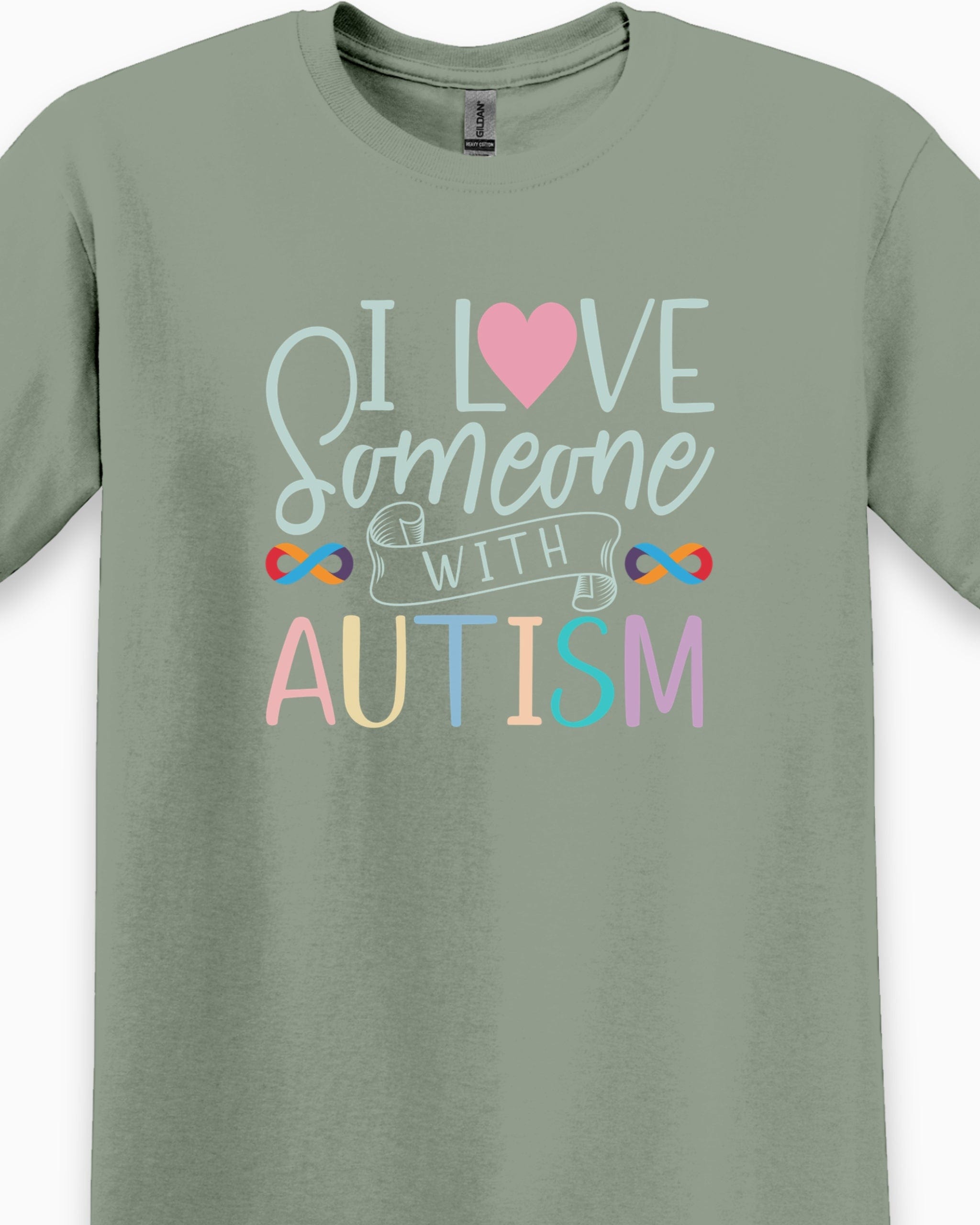 I Love Someone With Autism Tee-Neurodiversity, ADHD & Autism Awareness & Acceptance T-Shirt by Daily Bloom